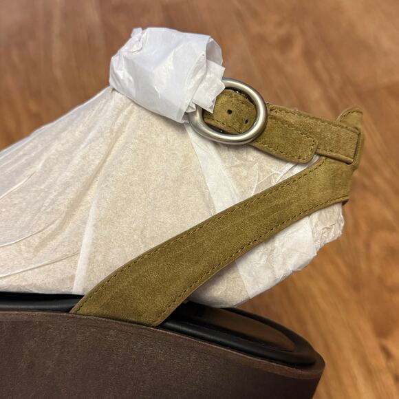 Vince Phillipa Platform Sandal in Olive Wood Size 9 - Picture 11 of 15